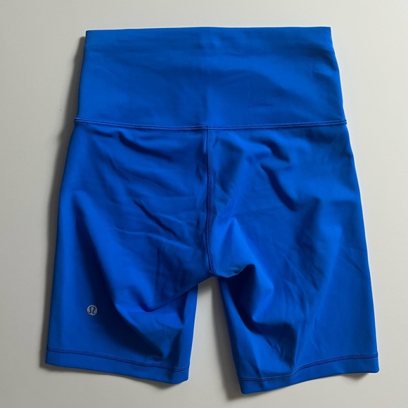Lululemon Wunder Train High Rise Short 8”, Poolside Blue, Size 6 - Picture 3 of 6